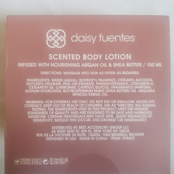 Daisy Fuentes Snow Berry Scented Body Lotion Argan Oil Shea Butter 150 ml 5 oz - Picture 3 of 3